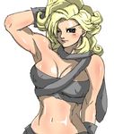  artist_request ayla_(chrono_trigger) chrono_trigger curly_hair lowres muscle oekaki solo wavy_hair 