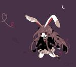  animal_ears bunny_ears long_hair necktie purple_hair red_eyes reisen_udongein_inaba shikimi_(yurakuru) skirt solo touhou 