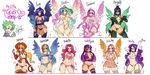  6+girls applejack bare_shoulders bespectacled bikini black_hair blonde_hair blue_hair breasts bridal_gauntlets celestia_(my_little_pony) character_name choker cleavage elbow_gloves fluttershy glasses gloves green_hair hands_on_hips horn jewelry large_breasts lingerie long_hair low-tied_long_hair lowleg lowleg_bikini luna_(my_little_pony) maniacpaint multicolored_hair multiple_girls my_little_pony my_little_pony_friendship_is_magic necklace negligee personification pink_hair pinkie_pie princess_mi_amore_cadenza purple_hair queen_chrysalis rainbow_dash rainbow_hair rarity see-through side-tie_bikini spike_(my_little_pony) swimsuit tankini thick_thighs thighhighs thighs thumbs_up twilight_sparkle two-tone_hair underwear wide_hips wings 