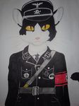  feline male mammal medals nazi uniform 