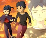  bad_id bad_pixiv_id ball blue_hair brothers closed_eyes inazuma_eleven_(series) inazuma_eleven_go inazuma_eleven_go_chrono_stone male_focus mizuhara_aki multiple_boys siblings smile soccer_ball telstar tsurugi_kyousuke tsurugi_yuuichi 