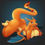  anthro ass_up bent_over big_breasts big_butt blue_eyes breasts butt charizard don_ko dragon fangs female fire flaming_tail huge_butt lips looking_at_viewer lying nintendo nipples nude on_front orange_body pok&#233;ball pok&#233;mon pok&#233;morph pok&eacute;ball pok&eacute;mon pok&eacute;morph prehensile_tail scalie smile solo thick_thighs thighs video_games voluptuous wide_hips wings 