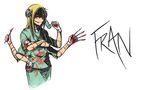  blonde_hair blood bloody_clothes bolt crossed_arms darkness127 dual_wielding franken_fran glasgow_smile gloves hand_on_hip holding long_hair madaraki_fran mask mask_removed multiple_arms red_eyes ringed_eyes scalpel solo stitches surgeon surgical_mask white_gloves 