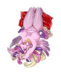  anthro anthrofied breasts ecchipandaa equine female friendship_is_magic horn horse mammal my_little_pony necklace pillow pony princess_cadance_(mlp) pussy winged_unicorn wings 