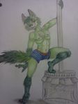  canine fox fur green_fur james_maverick james_maverick(character) male mammal solo 