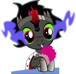  alpha_channel armor black_hair cape crown drinking equine eye_mist feral friendship_is_magic glass hair horn horse king_sombra_(mlp) looking_at_viewer male mammal milkshake my_little_pony plain_background pony red_eyes sitting solo straw strumfreak transparent_background unicorn vector 
