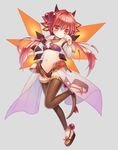  alma_(emil_chronicle_online) arma emil_chronicle_online legwear puzzle_&amp;_dragons red_hair salamander_alma solo stockings thighhighs wings 
