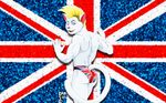  back_to_viewer back_turned biceps british cat fabfelipe feline looking_at_viewer male mammal muscles one_eye_closed solo thong toned underwear union_jack wink 