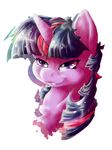  animal_ears dimwitdog equine female flirt friendship_is_magic fur hair horn horse mammal multi-colored_hair my_little_pony pony purple_eyes purple_fur smirk solo twilight_sparkle_(mlp) two_tone_hair unicorn 