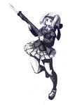  binayu gun highres monochrome purple reisen solo touhou weapon 