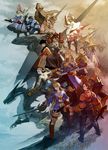  6+boys 90s agrias_oaks annotated archer_(fft) argath_thadalfus armor black_mage black_mage_(fft) blonde_hair boots braid brown_hair cape chemist_(fft) chocobo cidolfus_orlandeau delita_heiral dragon dual_wielding everyone final_fantasy final_fantasy_tactics geomancer_(fft) hat highres holding hood katana knight_(fft) monk_(fft) multiple_boys multiple_girls mustadio_bunansa mystic_(fft) ninja_(fft) official_art orran_durai ramza_beoulve rapier robe samurai_(fft) shuriken single_braid spikes squire_(fft) staff summoner_(fft) sword time_mage time_mage_(fft) weapon white_mage white_mage_(fft) witch_hat yoshida_akihiko 