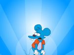  anthro blue_body clothing gloves itchy male mouse rodent shirt the_simpsons 