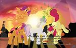  apple_bloom_(mlp) babs_seed babs_seed_(mlp) bad blackjackbad blank_flank blank_flanks cmc cutie_mark cutie_mark_crusaders_(mlp) english_text equestria equestrian equine family female freckles friendship_is_magic g4 hasbro hooves horn horse mammal mares miz-jynx my_little_pony orange_pegasus pegasus pony pony_ville ponyville scootaloo_(mlp) season_3 seed silhouette song sunset sweetie_belle_(mlp) tenacity text theme_song town unicorn white_unicorn wings 