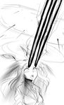  animal_ears bad_id bad_pixiv_id bunny_ears eye_beam greyscale long_hair monochrome open_mouth reisen_udongein_inaba solo space_jin touhou 