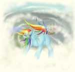  blush cloud clouds equine female feral friendship_is_magic horse mammal my_little_pony pegasus pony pussy rainbow_dash_(mlp) solo v-invidia wings 