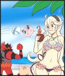  beach bikini claws creatures_(company) female_my_unit_(fire_emblem_if) fire_emblem fire_emblem_cipher fire_emblem_heroes fire_emblem_if game_freak gen_1_pokemon gen_7_pokemon hair_between_eyes hair_ornament hairband highres incineroar jigglypuff kirby kirby_(series) long_hair mamkute my_unit_(fire_emblem_if) nintendo open_mouth pikmin_(creature) pikmin_(series) pointy_ears pokemon pokemon_(creature) pokemon_(game) pokemon_sm raydango red_eyes sharp_teeth shell shell_bikini silver_hair smile super_smash_bros. super_smash_bros._ultimate swimsuit tail teeth white_hair 