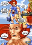  anthro comic dialog dialogue english_text feline lion-o male mammal outside seiren_(artist) snarf text thundercats 