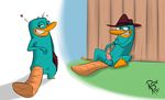  balls erection hat male penis perry_the_platypus phineas_and_ferb platypus rotten_robbie solo tattoo 