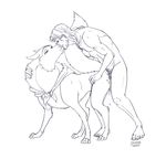  balto_(film) bestiality canine dog doggystyle duo female feral from_behind gwon human human_on_feral husky interspecies jenna kissing male mammal nude pencil_drawing penetration plain_background sex straight white_background 