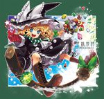 :d blonde_hair blush boots bow braid broom broom_surfing gem gift gloves hair_bow hat kirisame_marisa long_hair looking_at_viewer namisaki_yuka open_mouth outline red_gloves sack scarf shanghai_doll single_braid skirt smile solo star striped striped_scarf touhou witch_hat yellow_eyes 