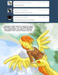  dialog dialogue english_text equine eyes_closed female flying friendship_is_magic hair horse jacket mammal my_little_pony pegasus pluckyninja pony smile spitfire_(mlp) text timber_(artist) tumblr two_tone_hair wings wonderbolts_(mlp) 
