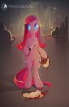  anthro anthrofied antiander blood blue_eyes brown_fur brown_hair cave cutie_mark dead death decapitation duo english_text equine female feral friendship_is_magic fur gore hair hooves horse insane inside kill knife long_hair looking_at_viewer male mammal my_little_pony navel open_mouth pegasus pink_fur pink_hair pinkamena_(mlp) pinkie_pie_(mlp) plain_background pony pound_cake_(mlp) severed_head short_hair size_difference smile standing text weapon wings young 