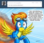  dialog dialogue english_text equine female feral fire friendship_is_magic hair horse mammal my_little_pony pegasus pluckyninja pony solo spitfire_(mlp) text timber_(artist) tumblr two_tone_hair wings wonderbolts_(mlp) 