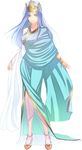  bad_id bad_pixiv_id bare_shoulders blue_hair crown dress ktsis long_hair looking_at_viewer original red_eyes smile solo wristband 