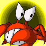 claws crab lowres mario_bros. nintendo sidestepper super_mario_bros. yellow_background 