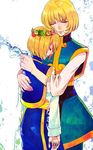  blonde_hair hug hunter_x_hunter kurapika kurapika&#039;s_mother kurapika's_mother 