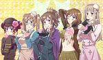  america_(hetalia) apron axis_powers_hetalia bad_id bad_pixiv_id blonde_hair blue_eyes breasts brown_eyes brown_hair cape china_(hetalia) chinese_clothes cieli812 cleavage coat crown double_bun flower formal france_(hetalia) front-tie_top genderswap glasses gloves green_eyes hair_flower hair_ornament hat heart kiss large_breasts long_hair multiple_girls one_eye_closed ponytail purple_eyes russia_(hetalia) short_hair star suit twintails united_kingdom_(hetalia) 