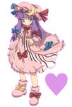  bad_id bad_pixiv_id dadami hat long_hair patchouli_knowledge purple_hair ribbon solo touhou 