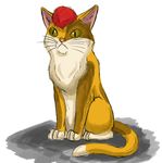  ambiguous_gender cat feline feral fur grumpy hair lonewolf666 mammal orange_fur red_hair solo tard 