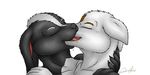  bunk canine duo forceswerwolf fox gay hybrid kissing lagomorph male mammal rabbit skunk skunkbunny skunkhase skunny swiftayama white_fox 