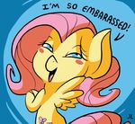  blue_eyes blush cutie_mark docwario embarrased embarrassed equine female fluttershy_(mlp) friendship_is_magic fur hair horse looking_at_viewer mammal my_little_pony pegasus pink_hair pony wings yellow_fur 