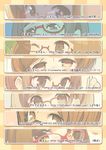  akatsuki_(akatsukishiki) banner brown_eyes brown_hair chan_co column_lineup eyes glasses himukai_yuuji kito_(sorahate) mota nikki_(swapnote) one_eye_closed red-framed_eyewear semi-rimless_eyewear shigatake swapnote teriyaki translation_request under-rim_eyewear watermark web_address 