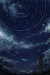  bad_id bad_pixiv_id cloud highres hood hoodie night original scenery sky star_(sky) stargazing telescope v-any 