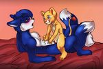  blue_fur blush canine clitoris cowgirl_position cub disney dktorzi erection feline female fox girl_scout lion male multiple_tails nala nipples nude penis pussy red_eyes sex straight the_lion_king tongue vaginal vsginal_penetration young 