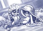  blush caught cub diamond_tiara_(mlp) equine female feral friendship_is_magic horse lesbian looking_at_viewer mammal my_little_pony nude pony saliva silver_spoon_(mlp) theofficialwheel young 