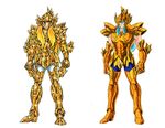  80s araki_shingo armor blonde_hair blue_hair comparison gold gold_saints helmet himeno_michi knight kurumada_masami oldschool pisces_aphrodite saint_seiya zodiac 