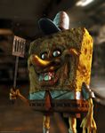  clothing creepy hat looking_at_viewer male menacing necktie nickelodeon nightmare_fuel pants rape_face realistic smile solo soul_devouring_eyes spengbab sponge spongebob_squarepants spongebob_squarepants_(character) teeth warnerator 