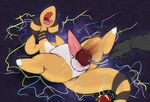  ampharos ballbusting balls cock_and_ball_torture erection fellarts male penis pok&eacute;mon torture 