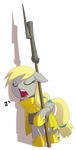  alpha_channel armor blonde_eyes blonde_hair clothing derpy_hooves_(mlp) drooling equestria-prevails equine eyes_closed female feral friendship_is_magic fur grey_fur hair leaning mammal my_little_pony open_mouth pegasus plain_background polearm saliva sleeping solo spear standing tongue transparent_background wings zzz 