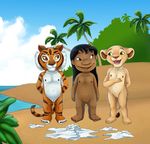  anthrofied beach brown_eyes cub disney dreamworks feline female green_eyes human kung_fu_panda lilo lilo_and_stitch lion mammal master_tigress nala panties red_eyes seaside the_lion_king tiger underwear unknown_artist young 