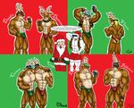  abs biceps biff blitzen blonde_hair blue_hair blush brown_fur brown_hair bulge butt canine caseyljones cervine chubby clothed clothing comet_(christmas) cupid dancer_(christmas) dasher dog donner flexing fur furry_pop gay green_hair hair half-dressed human male mammal muscles orange_hair pecs prancer reindeer santa_claus speedo swimsuit topless underwear vixen_(christmas) white_fur white_hair 