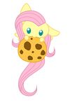  alpha_channel blue_eyes chibi cookie equine female fluttershy_(mlp) friendship_is_magic horse mammal my_little_pony nom oathkeeper21 om_nom_nom pegasus plain_background pony solo transparent_background wings 