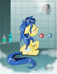  female friendship_is_magic happiness happy horse joy killryde lactating mammal milky_way_(character) my_little_pony pony shower solo water wet 