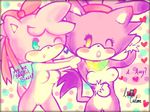  animal_ears anthro areola big_breasts blaze blaze_the_cat blush breasts cat cat_ears colorful cub cum cute duo feline female hair happy hedgehog huge_breasts kawai lesbian little_cartoon mammal nipples nude open_mouth pink pink_body pink_hair pussy rosy sega smile sonic_(series) unknown_artist young 