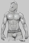  anthro belt biceps bulge clothed clothing equine half-dressed horse jeans male mammal muscles nipples pants pbrown pecs pose sketch solo topless 