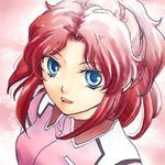  artist_request blue_eyes flay_allster gundam gundam_seed lowres military military_uniform red_hair solo uniform 